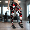 ALLRJ 0 Skull Christmas Leggings