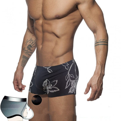 ALLRJ Black / 2XL Low Waist Print Swim Shorts