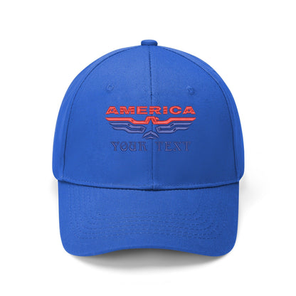 Allrj Blue Allrj Four Sided Embroidable Baseball Cap