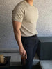 Cable Knit Short Sleeve Shirt - ALLRJ