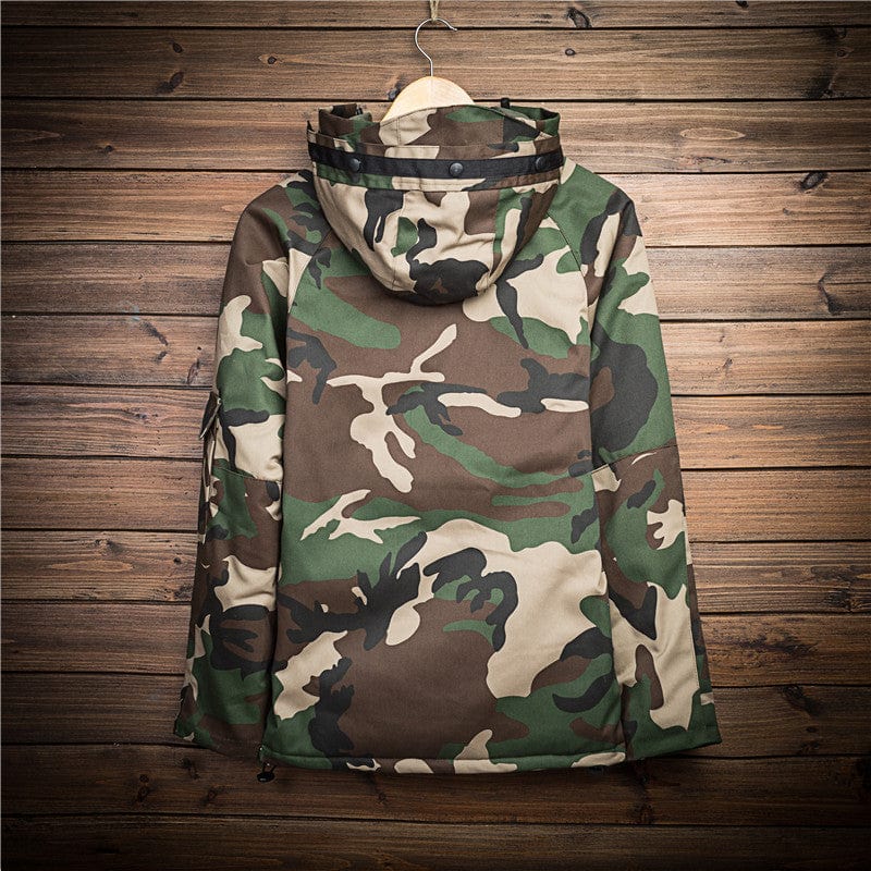 ALLRJ Camo Jacket Winter camouflage cotton jacket men