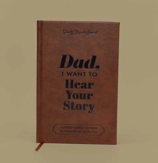 ALLRJ Creative Retro Dad Story Leather Notebook