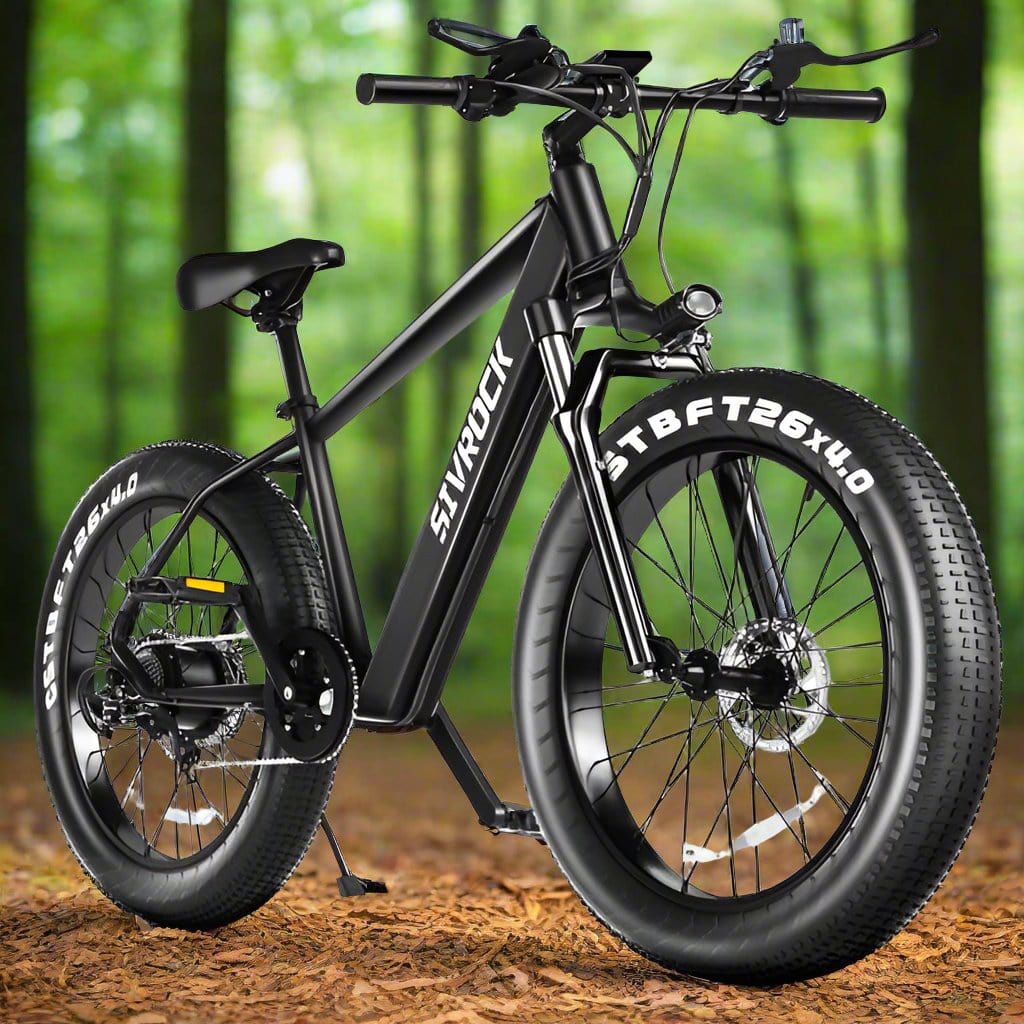 ALLRJ E-Bike Black Pro 1000W Motor 48V 15Ah E-Bike For Trail Riding