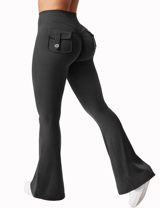 ALLRJ European And American Code S / Black Allrj Flaired Pocket Leggings