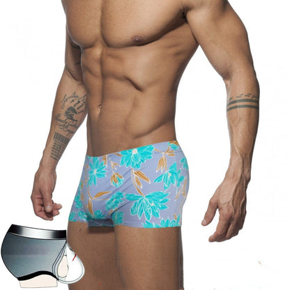 ALLRJ Grey bottom / 2XL Low Waist Print Swim Shorts