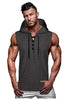 Men's sleeveless muscle hoodie - ALLRJ