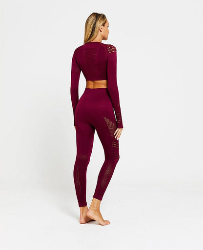 ALLRJ Jacquard seamless cropped trousers