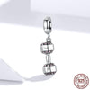 Allrj Women's 925 Sterling Silver Dumbbell Charm - ALLRJ