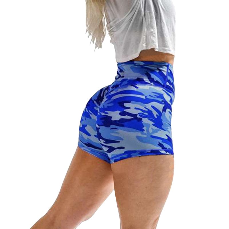 ALLRJ Women's training shorts Blue / 3XL Women's Camo training short