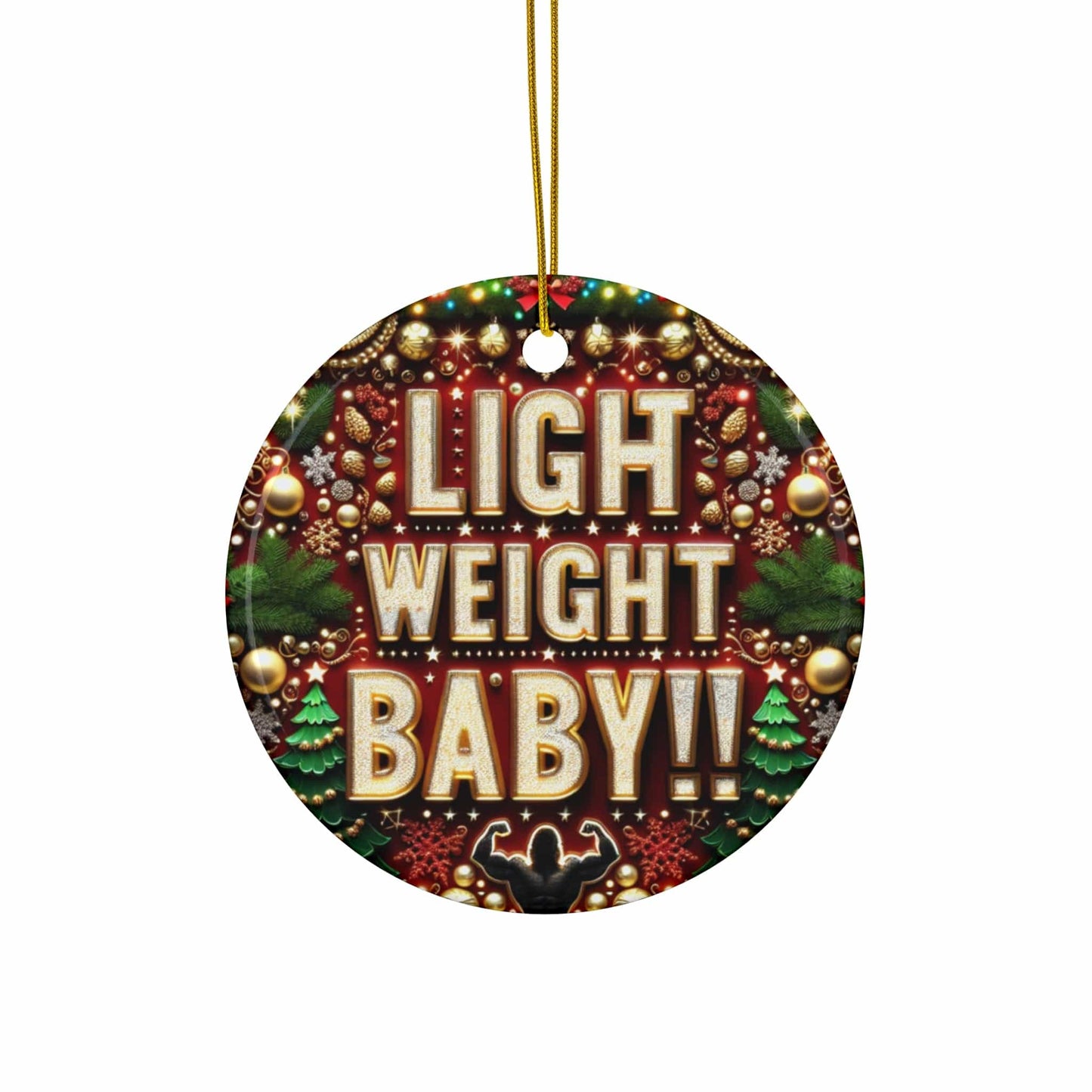 Printify Home Decor Circle / One Size Allrj Light Weight Baby Ceramic Ornament