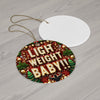 Printify Home Decor Circle / One Size Allrj Light Weight Baby Ceramic Ornament