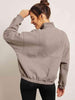 Half-Zip Long Sleeve Sweatshirt - ALLRJ