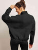 Half-Zip Long Sleeve Sweatshirt - ALLRJ