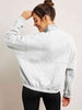 Half-Zip Long Sleeve Sweatshirt - ALLRJ