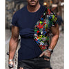 Men's 3D Printed Oversized Short Sleeve T-Shirt - ALLRJ