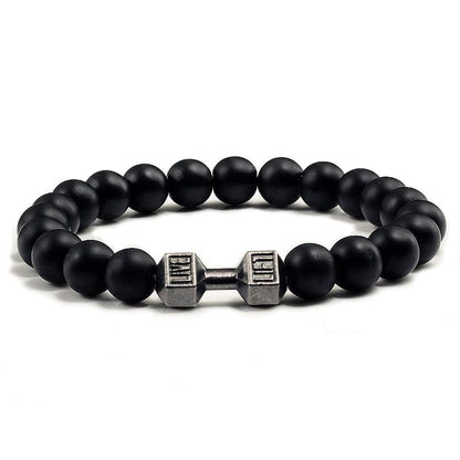 Live to lift beaded bracelet Matte-black China