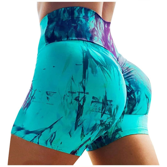 Thigh Dye high waist spandex shorts