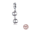 Allrj Women's 925 Sterling Silver Dumbbell Charm - ALLRJ