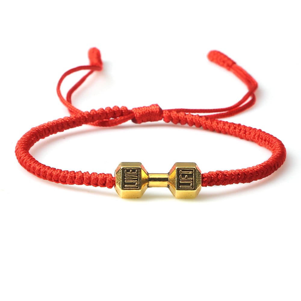 ALLRJ Jewelry Originality Woven Dumbbell Alloy Bracelet