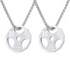 Allrj stainless steel weight plate necklace - ALLRJ