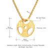 Allrj stainless steel weight plate necklace - ALLRJ