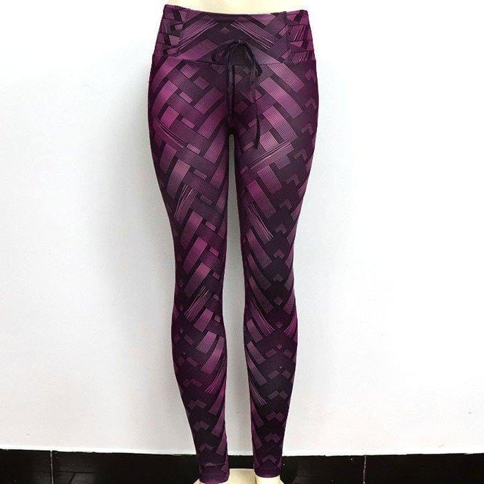 High Waist Strength Armor Push Up Yoga/Workout Legging Purple