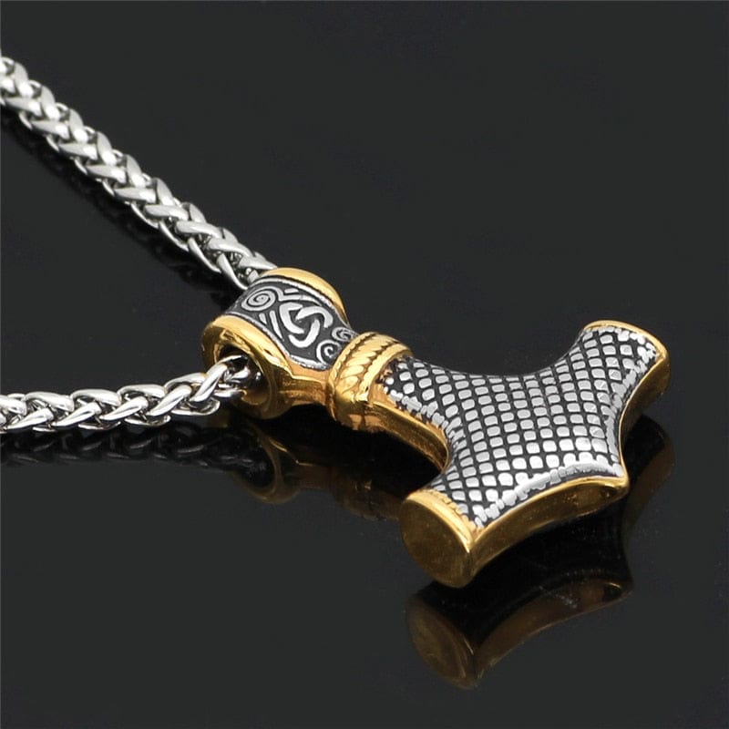 Muscle Viking Thor Hammer necklace