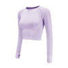 Women's Seamless Long Sleeve Crop Top - ALLRJ