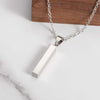 Allrj Engraved Vertical Bar Pendant - ALLRJ