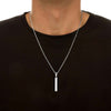 Allrj Engraved Vertical Bar Pendant - ALLRJ