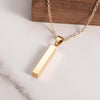 Allrj Engraved Vertical Bar Pendant - ALLRJ