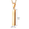 popcustoms 89.99 Allrj Engraved Vertical Bar Pendant